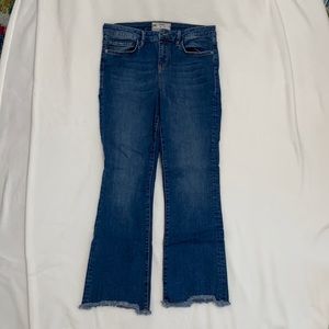 Free People cropped boot cut jeans
